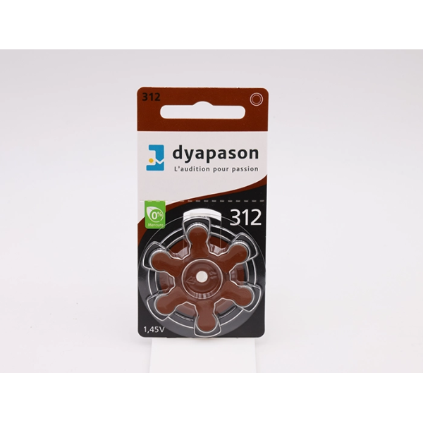 Piles DYAPASON 312 X6 RAYOVAC X6 (DYA) – Valenciennes