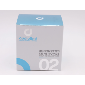 Produit d’entretien auditif LINGETTES DE NETTOYAGE POUR AIDES AUDITIVES X30 AUDIOLINE (AUD) – Valenciennes