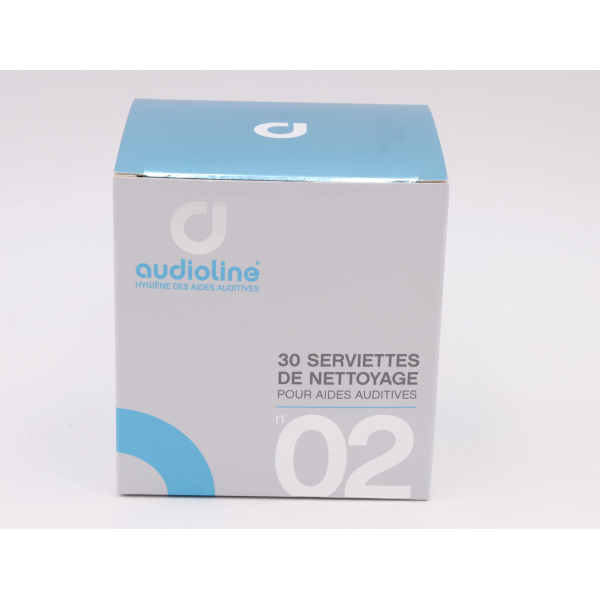 Produit d’entretien auditif LINGETTES DE NETTOYAGE POUR AIDES AUDITIVES X30 AUDIOLINE (AUD) – Valenciennes