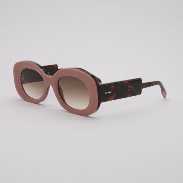 Des solaires féminines audacieuses et élégantes Lunettes de soleil femme roses aux formes oversize chez Optique Audition Suin Valenciennes