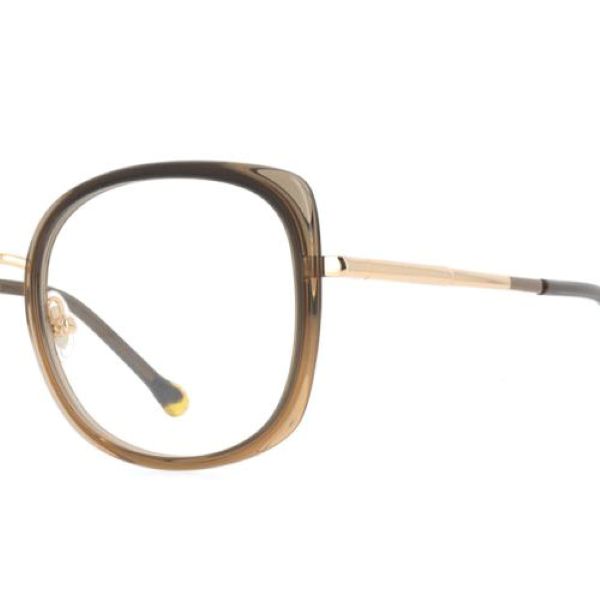 Lunettes de vue Neroli 05 KADO – Raffinement et légèreté au quotidien Lunettes de vue Neroli aux lignes élégantes avec monture translucide gris fumé