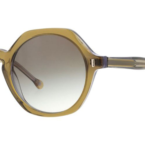 Lunettes de soleil Soyeuse 2 KAVI – Élégance naturelle et design contemporain Lunettes de soleil Soyeuse aux teintes kaki translucides avec verres dégradés