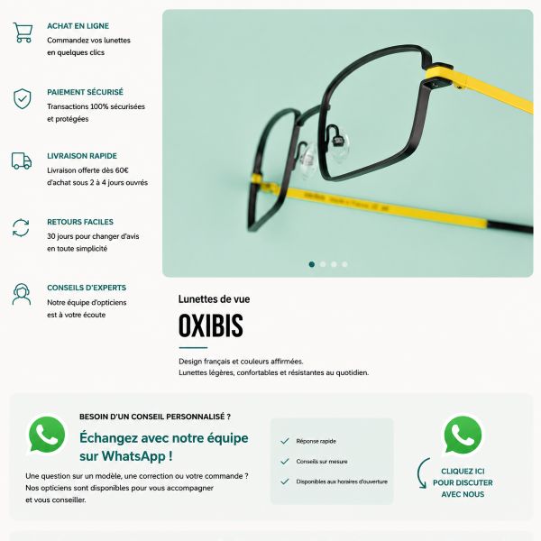 Découvrez la collection de lunettes Oxibis sur notre boutique en ligne Collection de lunettes Oxibis disponible en ligne chez Optique Audition Suin à Valenciennes