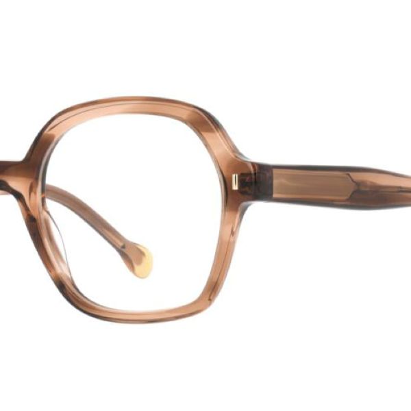 Lunettes de vue Tsubaki E587 – Élégance et finesse japonaise Monture de lunettes de vue Tsubaki en acétate translucide aux teintes naturelles