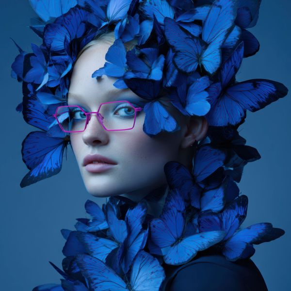 Découvrez l'univers créatif des lunettes Oxibis disponible sur notre boutique en ligne Univers créatif Oxibis mettant en scène des lunettes de vue au design audacieux et coloré