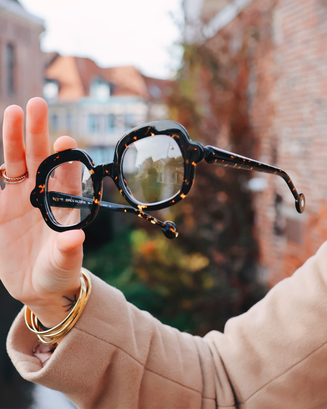 Lunettes Anne et Valentin BAOUM 24A13 écaille – monture créateur disponible à Valenciennes