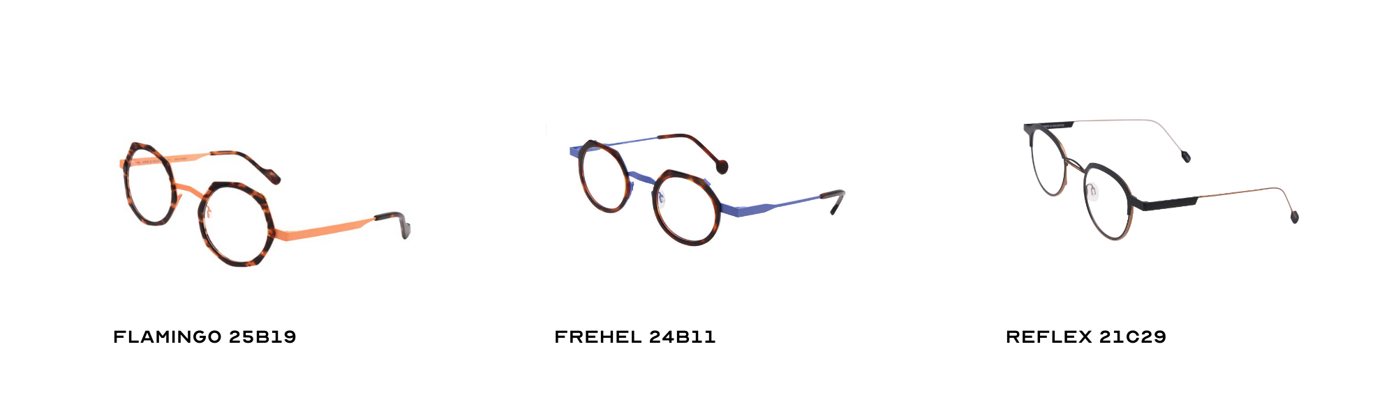Sélection de lunettes Anne et Valentin FLAMINGO, FREHEL et REFLEX – montures créateur à Valenciennes