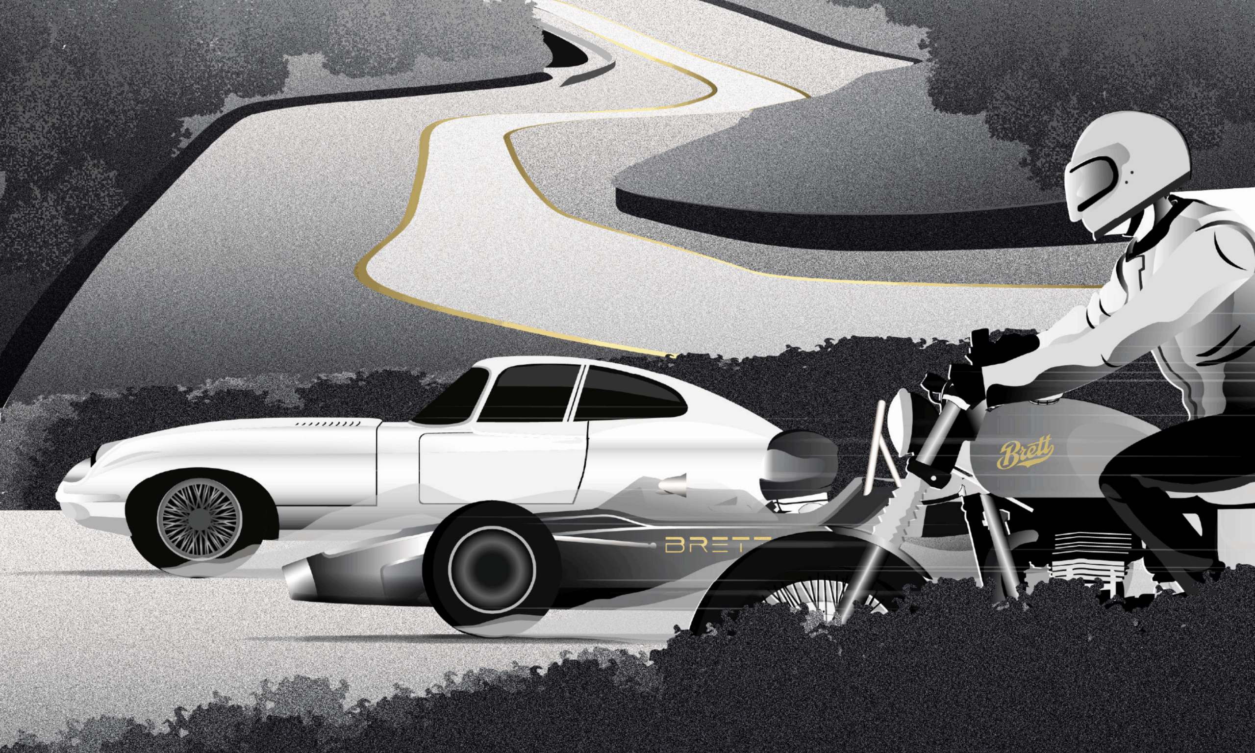 Univers automobile et mécanique de la marque Brett, lunettes homme chez Optique Audition Suin Valenciennes